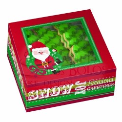 Caixa Snow Natal Wilton Pack 3 Unidades